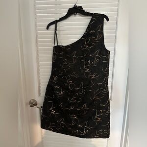 Elegant Black and Gold Dress